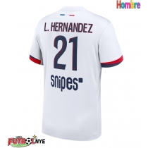 Camiseta Paris Saint-Germain Lucas Hernandez #21 Visitante Equipación 2025-26 manga corta